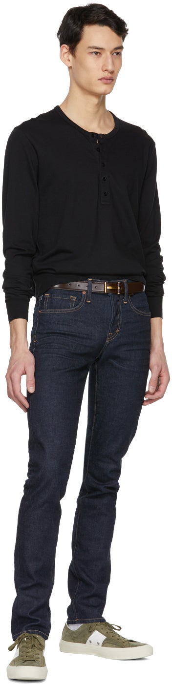 TOM FORD Brown Classic Belt