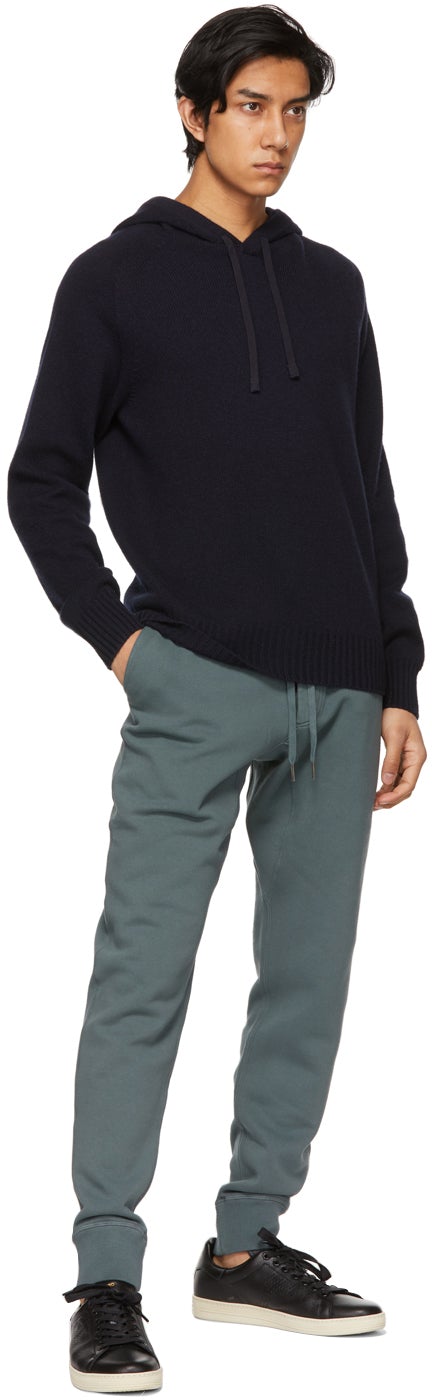 TOM FORD Green Garment-Dyed Lounge Pants
