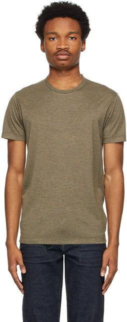 TOM FORD Green Viscose T-Shirt - T-shirt Tom Ford Ford Viscose - 톰 포드 그린 비스코스 티셔츠