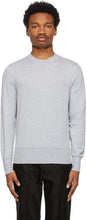 TOM FORD Grey Cotton Knit Sweater - Pull en tricot de coton gris Tom Ford Ford - 톰 포드 그레이 코튼 니트 스웨터