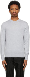 TOM FORD Grey Cotton Knit Sweater - Pull en tricot de coton gris Tom Ford Ford - 톰 포드 그레이 코튼 니트 스웨터