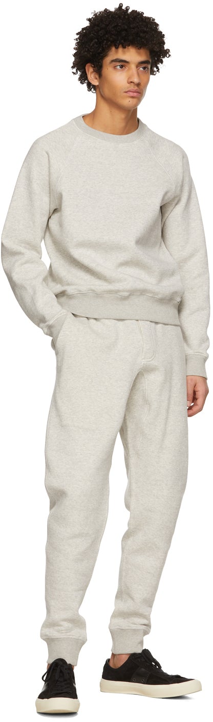 TOM FORD Grey Garment-Dyed Sweatshirt