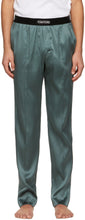 TOM FORD Grey Silk Pyjama Pants - Pantalon de pyjama de soie de soie gris Tom Ford - 톰 포드 그레이 실크 파자마 바지