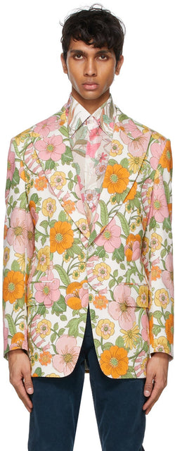 TOM FORD Multicolor Floral Blazer - Tom Ford multicolore floral blazer - 톰 포드 여러 가지 빛깔의 꽃 블레이저