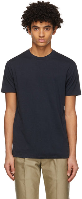 TOM FORD Navy Lyocell Jersey T-Shirt - T-shirt T-shirt Tom Ford Navy Lyocell Jersey - Tom Ford Navy Lyocell 저지 T 셔츠