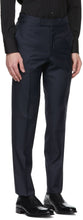 TOM FORD Navy Sharkskin O'Connor Trousers