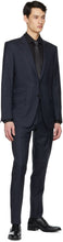 TOM FORD Navy Sharkskin O'Connor Trousers