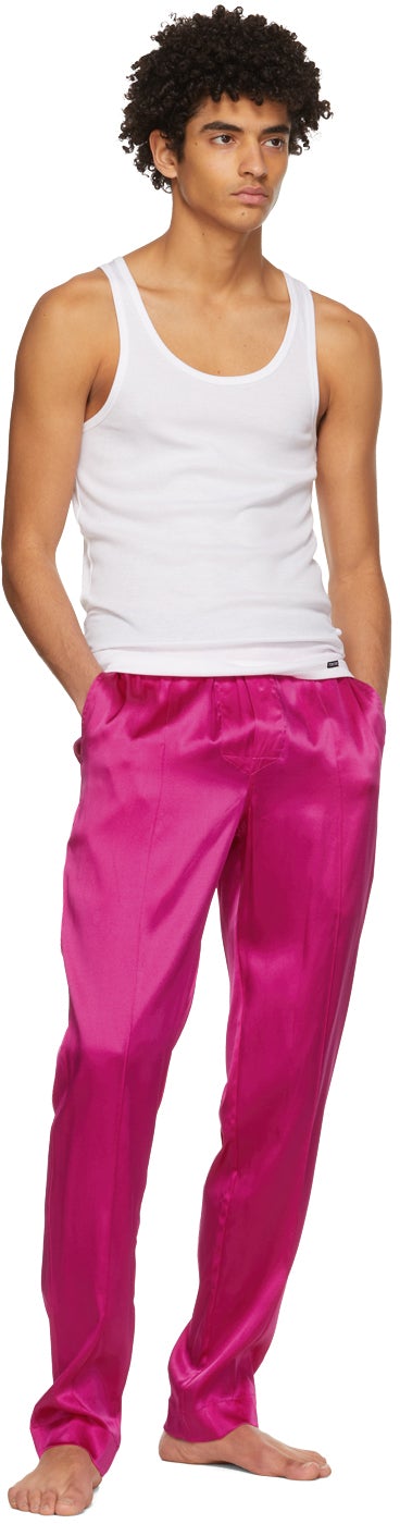 TOM FORD Pink Silk Pyjama Pants