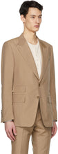 TOM FORD Tan Silk Shelton Blazer