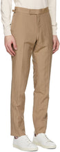 TOM FORD Tan Silk Shelton Trousers