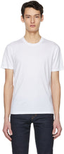 TOM FORD White Lyocell Jersey T-Shirt - T-shirt Jersey de Jersey Tom Ford White Blanc - Tom Ford White Lyocell 저지 T 셔츠