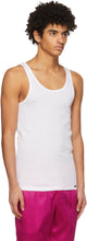 TOM FORD White Rib Tank Top