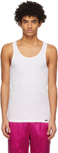 TOM FORD White Rib Tank Top - Tap Débardeur rib blanc de Tom Ford - Tom Ford White Rib Tank Top.
