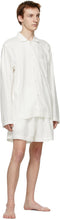 Tekla White Flannel Pyjama Shorts