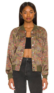 Tell Your Friends Bomber Jacket in Green Dites à vos amis la veste de bombardier en vert 告诉您的朋友绿色炸弹夹克