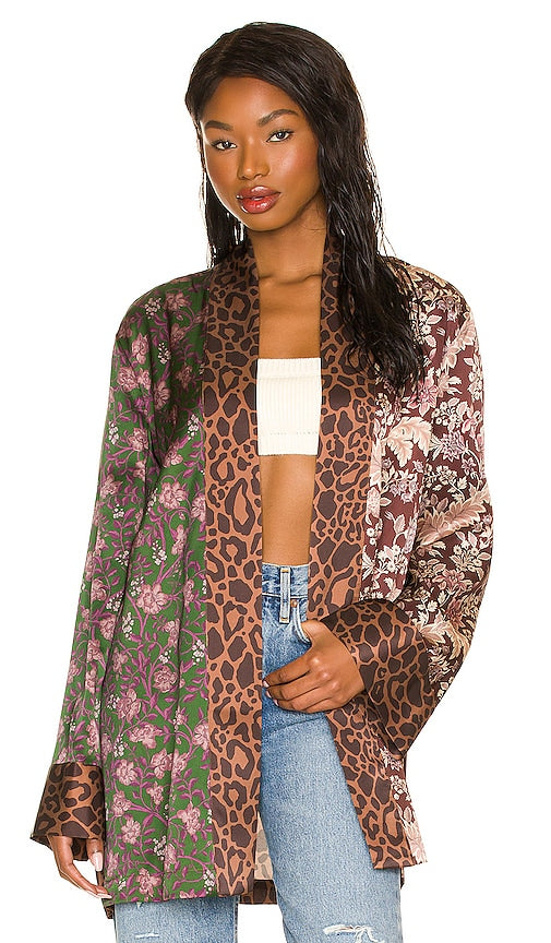 Tell Your Friends Kimono in Brown Dites à vos amis Kimono en marron 告诉您的朋友和服棕色