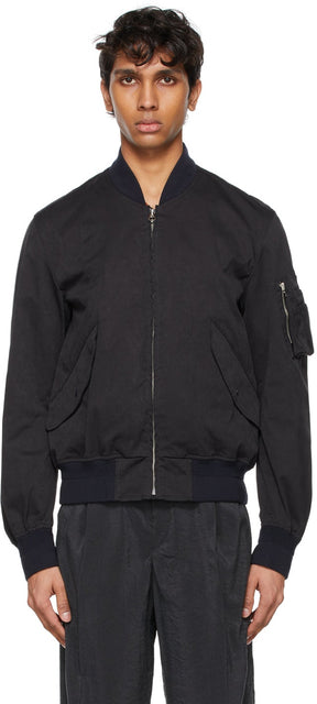 Ten c Navy Flight Bomber Jacket - Veste bombardière de vol marine de dix c - 10 C 네이비 비행 폭격기 재킷
