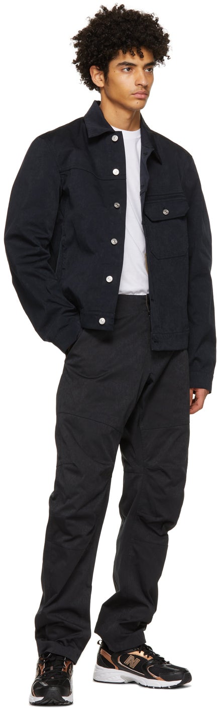 Ten c Navy Straight Trousers
