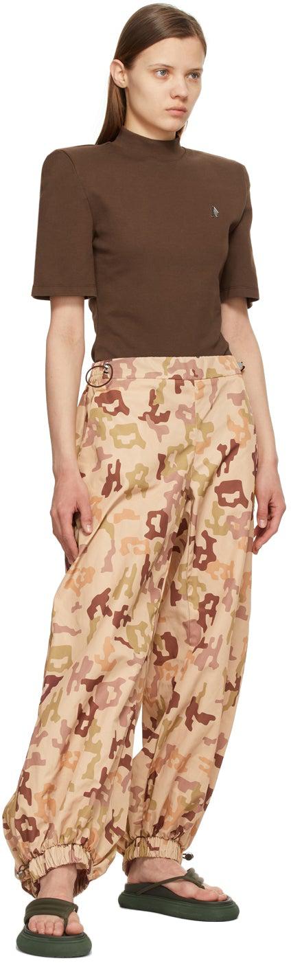 The Attico Brown Fitted Tessa T-Shirt