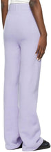 The Elder Statesman Purple Medium Rib Flare Lounge Pants
