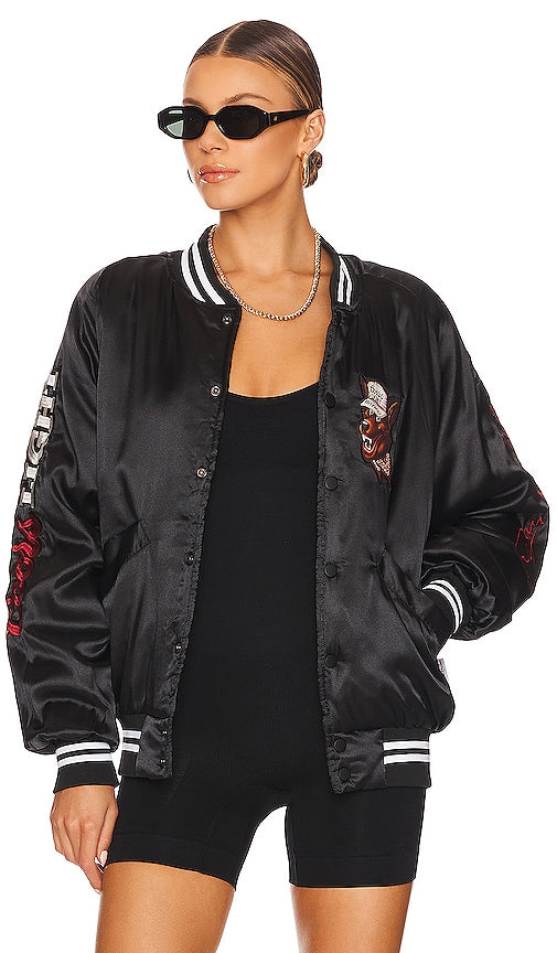 The Laundry Room Beer Wolf Bomber Jacket in Black La veste de bombardier de loup à linge en noir 洗衣房啤酒狼炸弹式夹克黑色