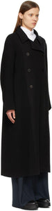 The Row Black Cashmere Cilona Double-Breasted Coat
