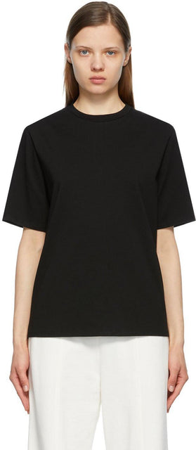 The Row Black Chiara T-Shirt - T-shirt de Chiara Noir Rangée - 행 검은 chiara t- 셔츠