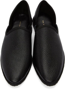 The Row Black Friulane Loafers