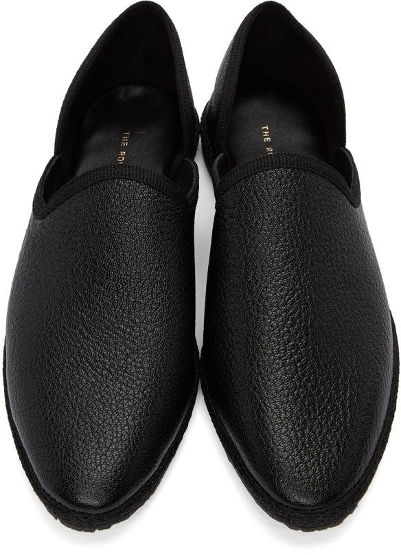 The Row Black Friulane Loafers BlackSkinny