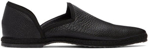 The Row Black Friulane Loafers - Les mocassins de la rangée de Friolane noir - 흑인 불탄의 행