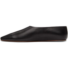 The Row Black Square Toe Pump Flats