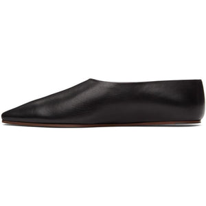 The Row Black Square Toe Pump Flats – BlackSkinny