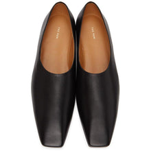 The Row Black Square Toe Pump Flats - La rangée de pompe à orteil carrée noire - 행 블랙 스퀘어 발가락 펌프 아파트