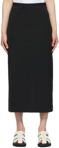 The Row Black Virgin Wool Matias Skirt - Jupe matias de laine vierge noire - 행 검은 처녀 양모 matias skirt.