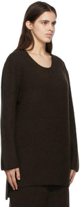 The Row Brown Cashmere Camela Sweater