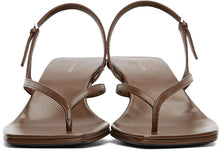 The Row Brown Constance Heeled Sandals