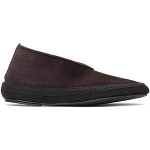 The Row Brown Shearling Fairy Loafers BlackSkinny