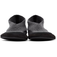 The Row Grey Cashmere Fairy Loafers