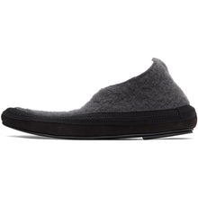 The Row Grey Cashmere Fairy Loafers