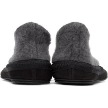The Row Grey Cashmere Fairy Loafers