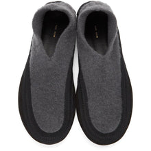 The Row Grey Cashmere Fairy Loafers - Les mocassins de fées de cachemire gris rangée - 행 회색 캐시미어 요정 로퍼