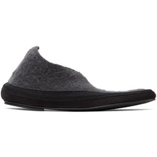 The Row Grey Cashmere Fairy Loafers