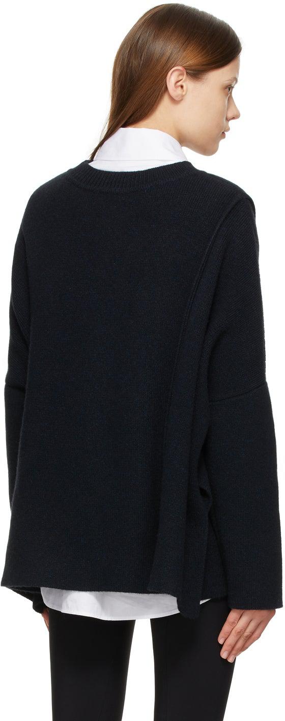 The Row Navy Cashmere Cordelia Sweater BlackSkinny