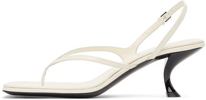 The Row Off-White Constance Heeled Sandals