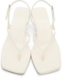 The Row Off-White Constance Heeled Sandals