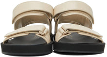 The Row Off-White Hook-And-Loop Sandals