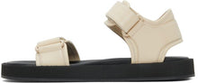 The Row Off-White Hook-And-Loop Sandals