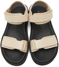 The Row Off-White Hook-And-Loop Sandals