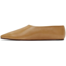 The Row Tan Square Toe Pump Flats