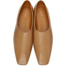 The Row Tan Square Toe Pump Flats - The Row Tan Square Toe Pump Appartements - 행 황갈색 사각 발가락 펌프 아파트